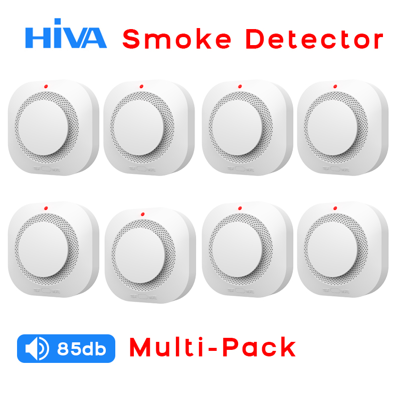 Smoke Detector Interconnected - Smart Independent Smoke Detector Sensor with