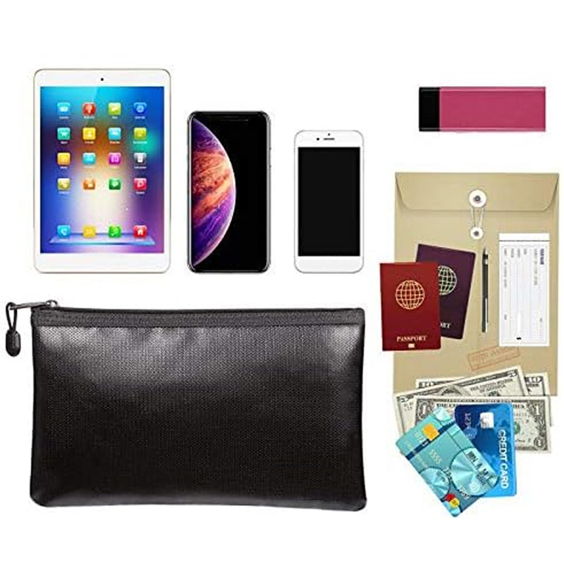 Fire Safe Document - Fireproof Document Bag Waterproof Money Bag