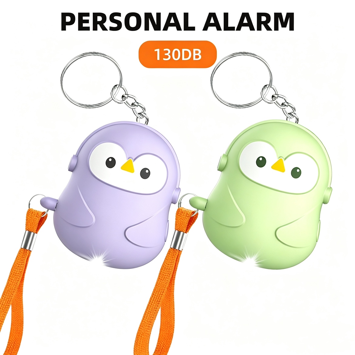 Personal Alarm Keychain - Personal Self Defense 5Pcs Alarm 130db