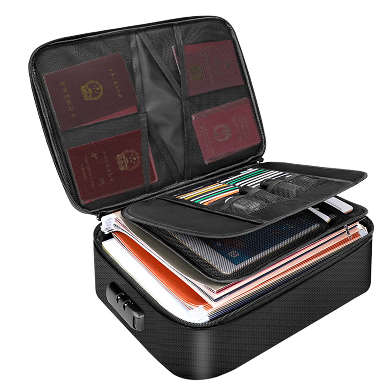 Fire Safe Document - Fireproof Document Bag with Zipper Closure