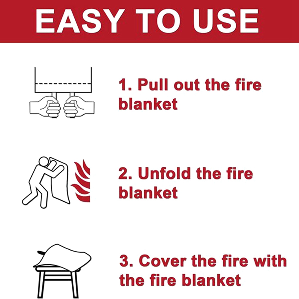 Fire Blanket Kitchen - A40Z-Emergency Fire Blanket, Fire Blanket, Fire