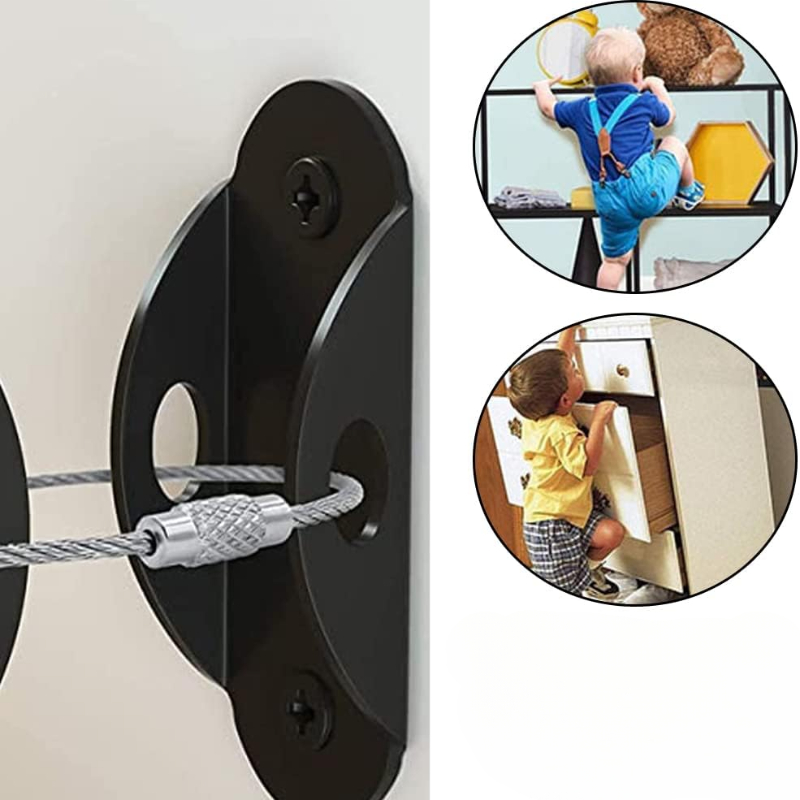 Earthquake Anchor Strap - Furniture Anchors Furniture Straps for Baby