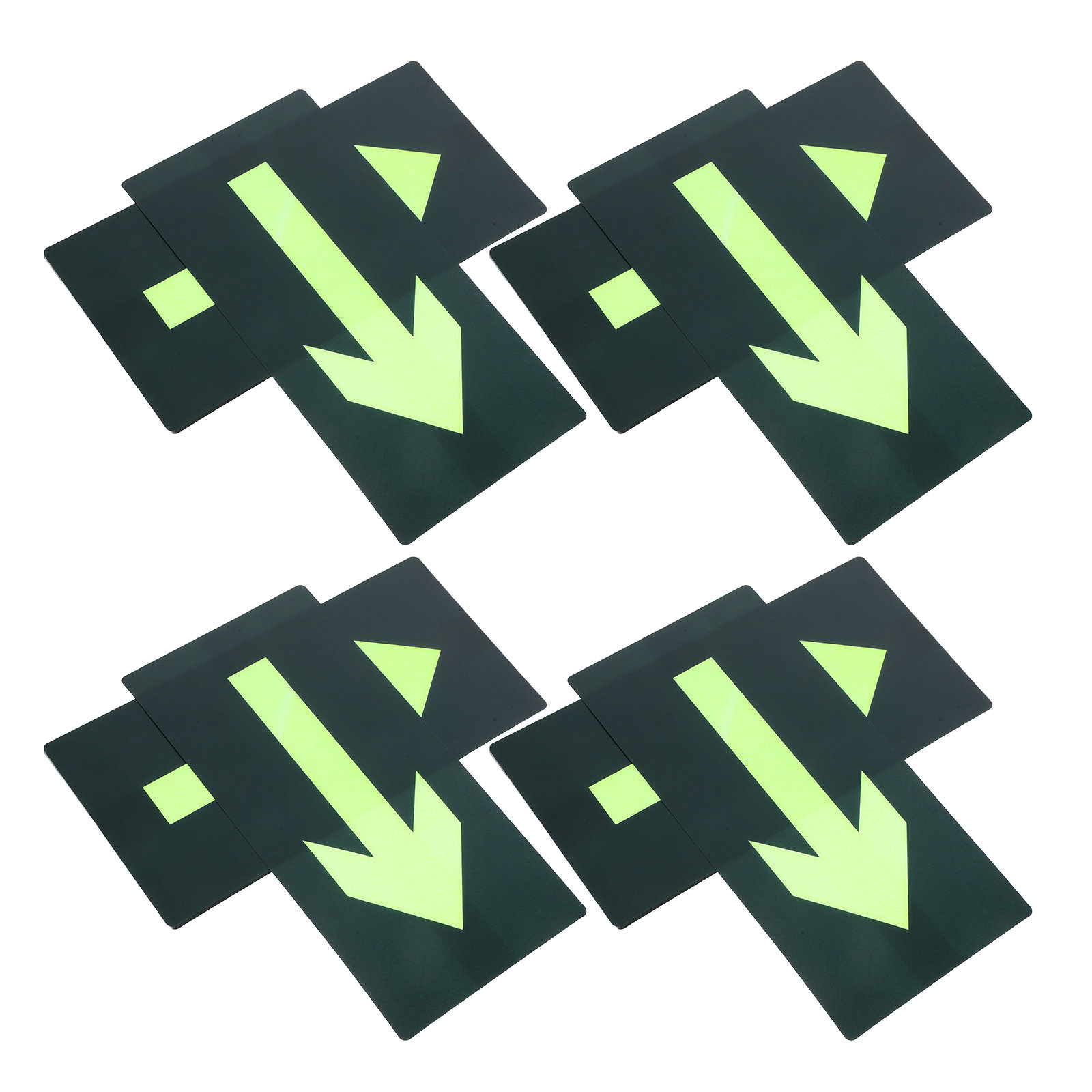 Emergency Exit Sign - 8Pcs Glow in The Dark Waterproof