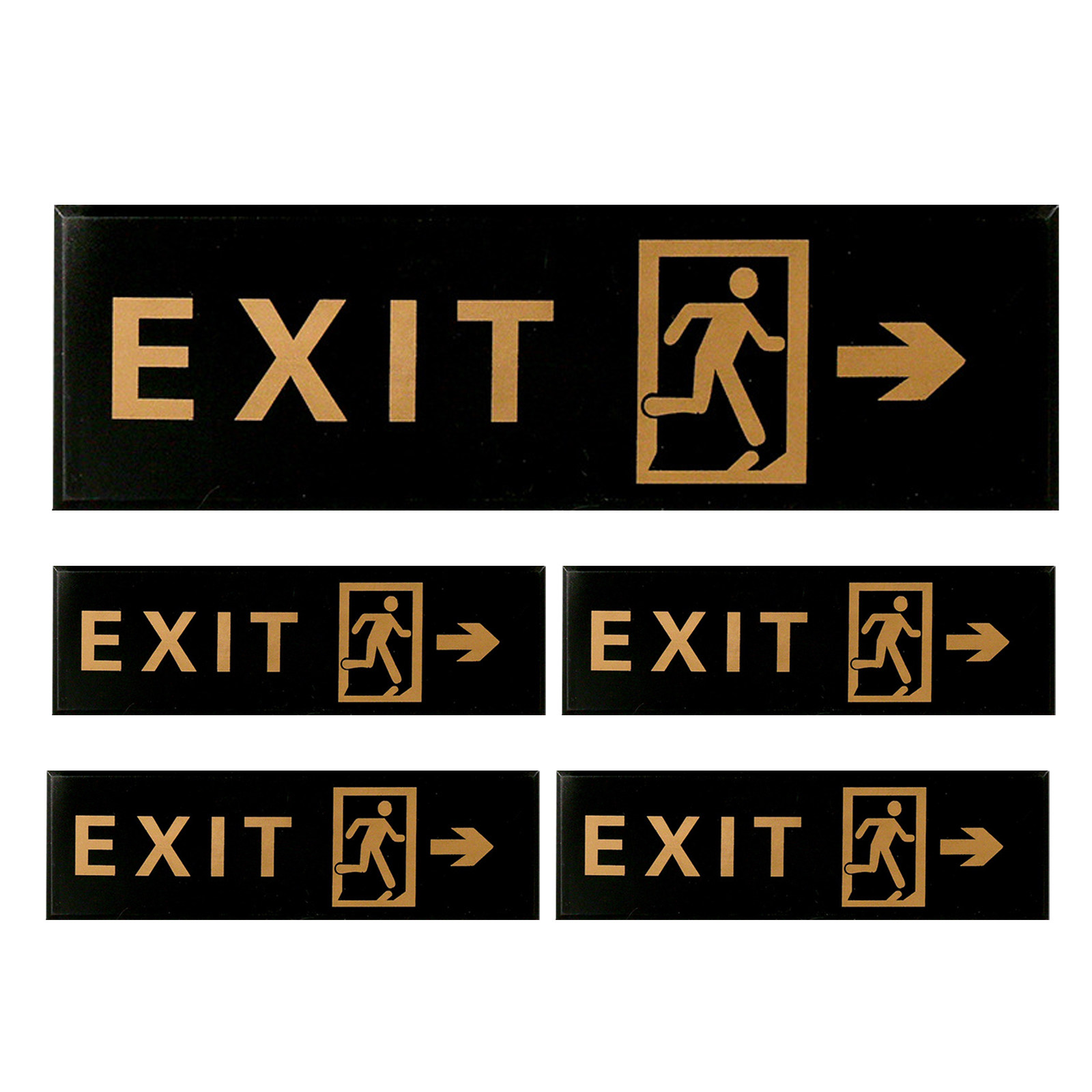 5Pcs Exit Sign Self Adhesive A - đánh giá và giá Emergency Exit Sign
