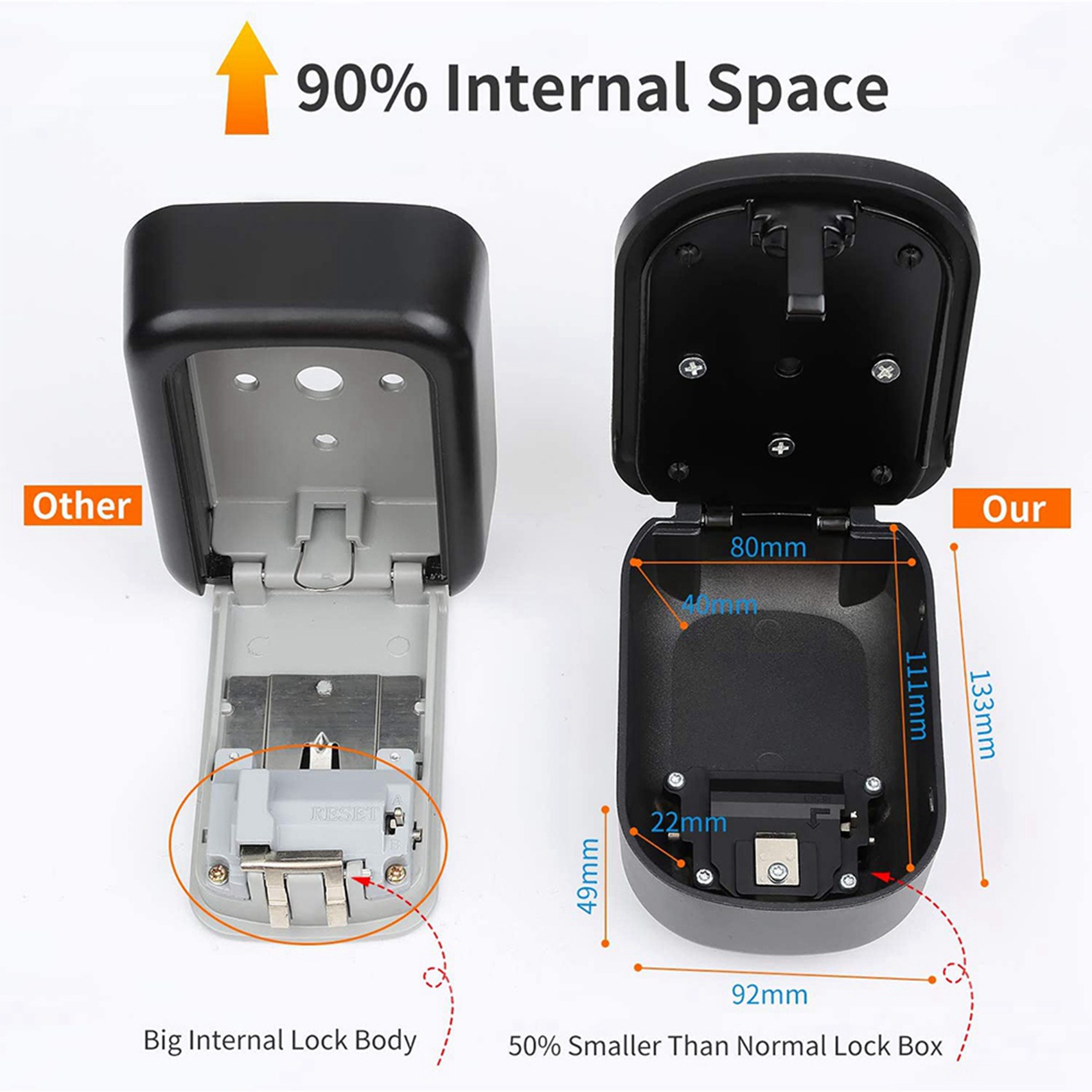 ABKN-2X Key Lock Box Wall Moun - đánh giá và giá Lockbox Key Secure