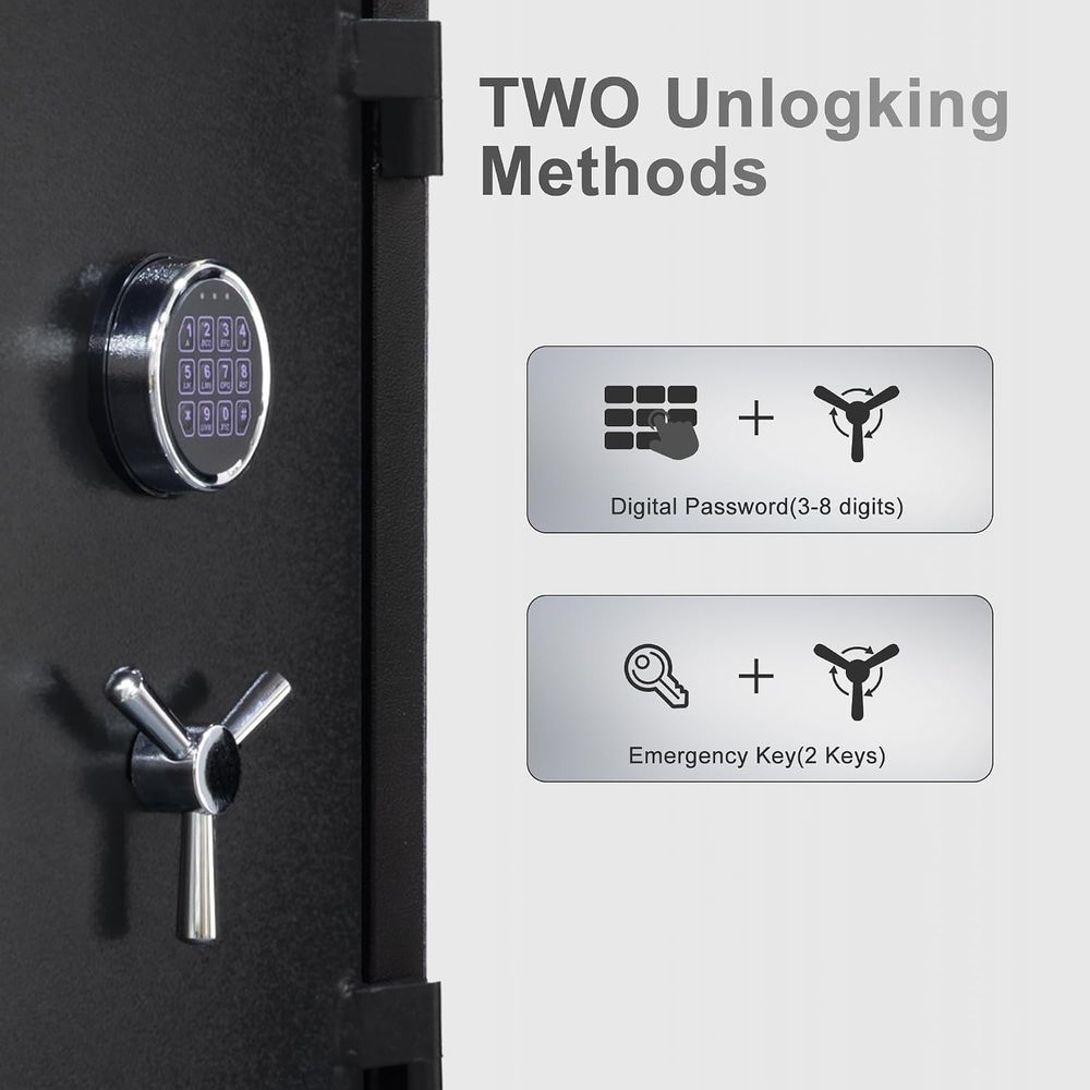 Large Handgun Safe with Digita - đánh giá và giá Fire Safe Document