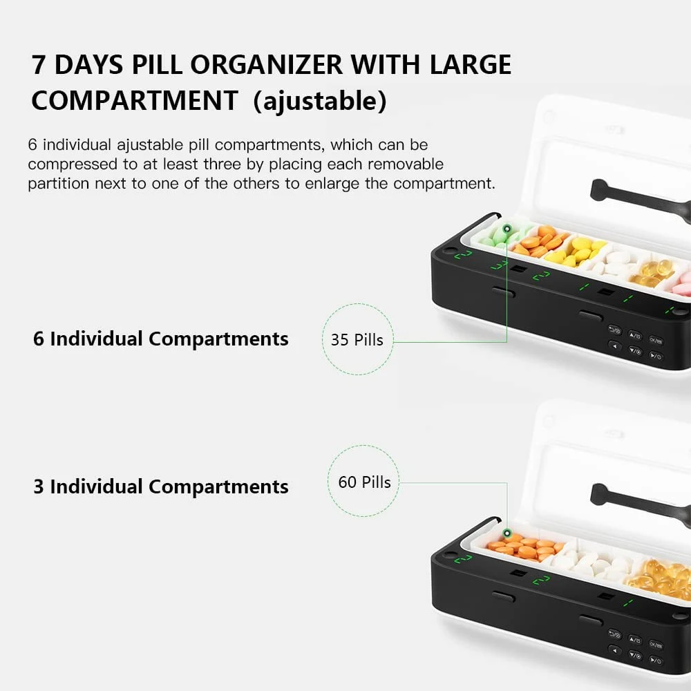 Pill Dispenser with Alarm Dail - đánh giá và giá Medicine Cabinet Lock