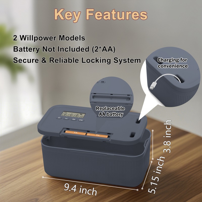 Lock Box with Timer Phone Lock - đánh giá và giá Medicine Cabinet Lock