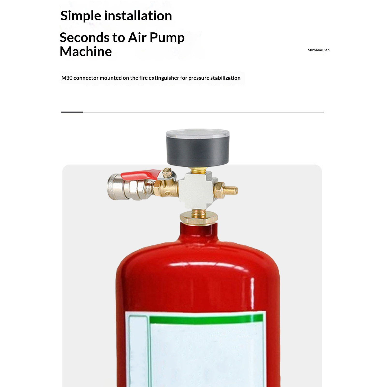 Small Air Tank Pressures Adapt - đánh giá và giá Fire Extinguisher Small