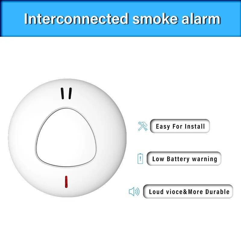 Smart home security alarm syst - đánh giá và giá Smoke Detector Interconnected