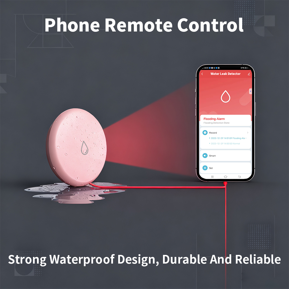 Zigbee Leakage Sensor LED Imme - đánh giá và giá Water Alarm Sensor