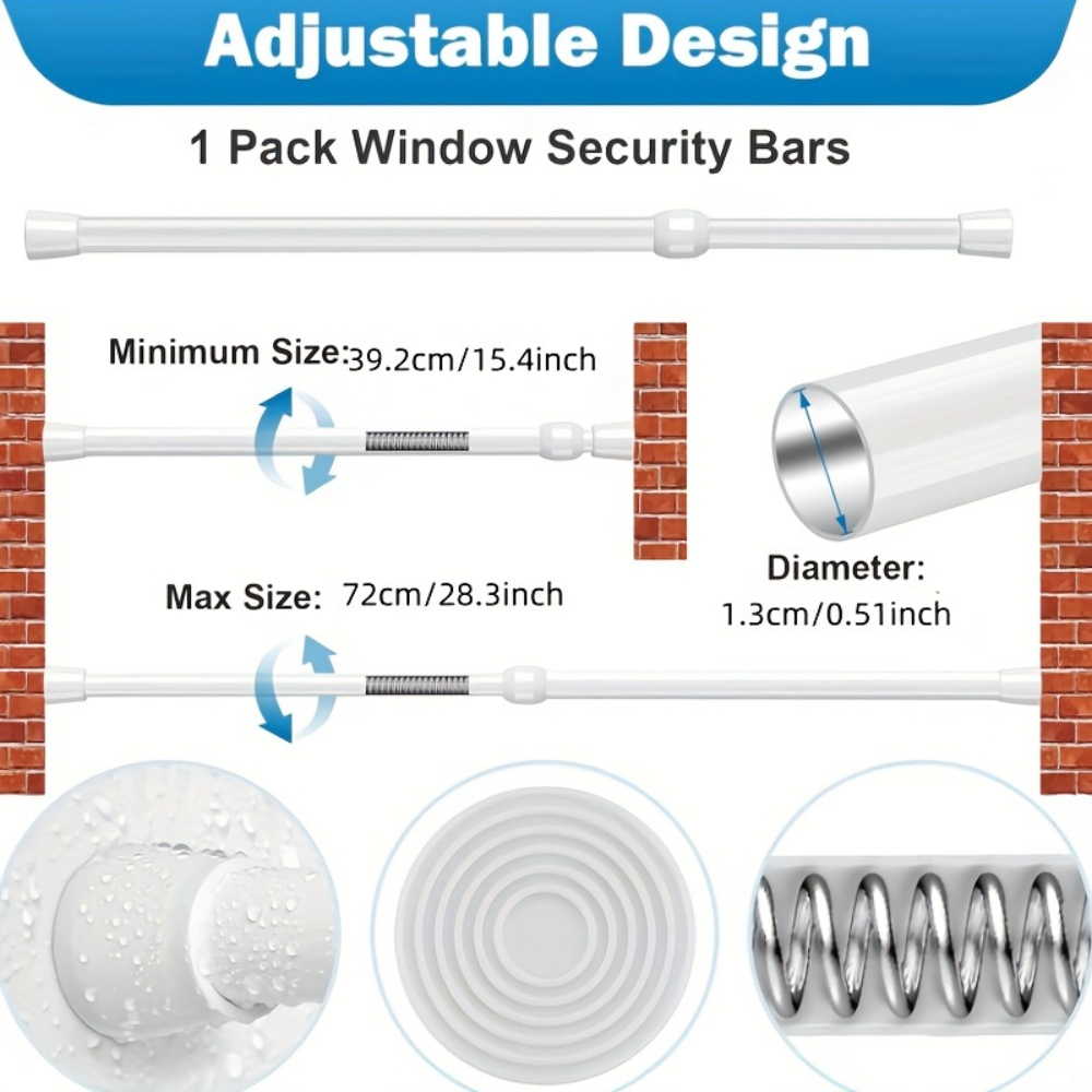 Adjustable Metal Window & Door - đánh giá và giá Window Lock Bar
