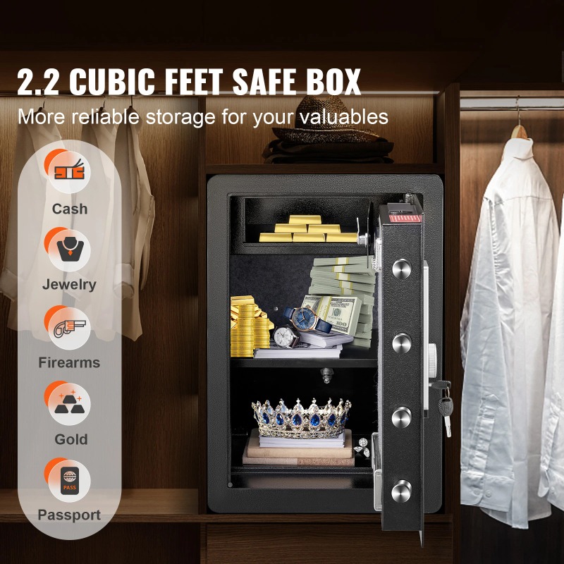 SucceBuy Electric Safe 2.2/1.8 - đánh giá và giá Fire Safe Document