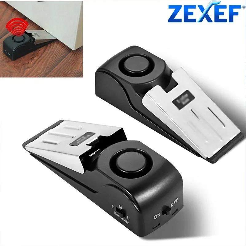 ZEXEF mini security protection - đánh giá và giá Door Stop Alarm
