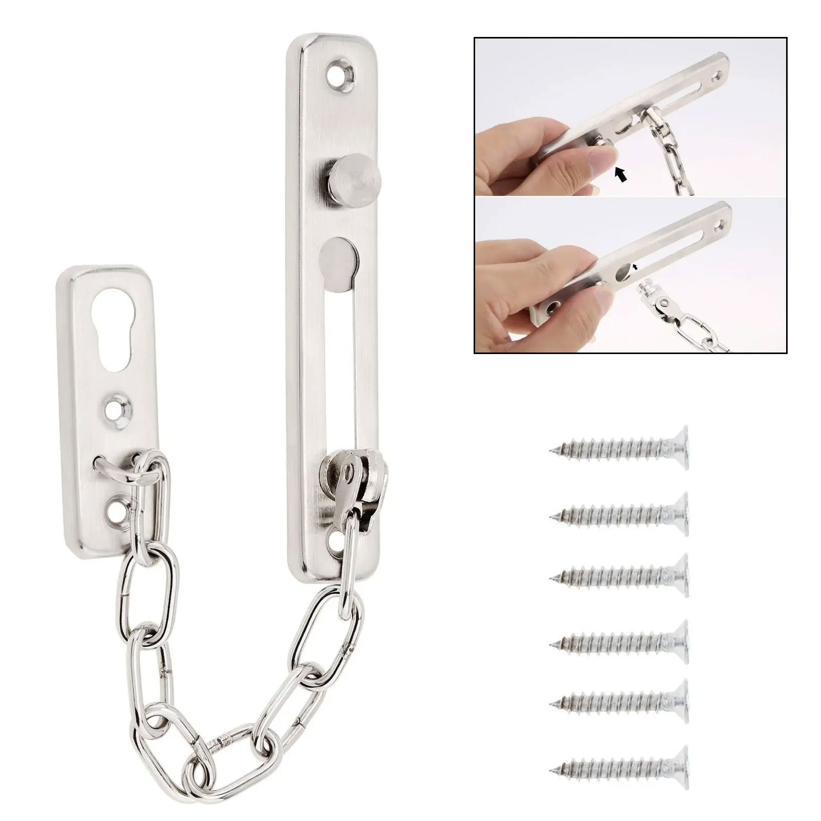 Solid Security Door Sliding Ch - đánh giá và giá Security Chain Door