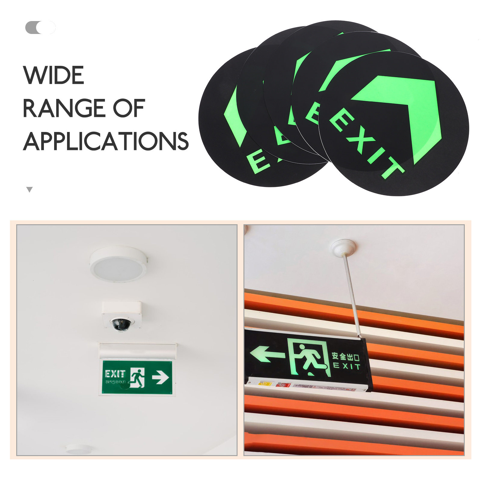 5Pcs Glow in The Dark Exit Sig - đánh giá và giá Emergency Exit Sign