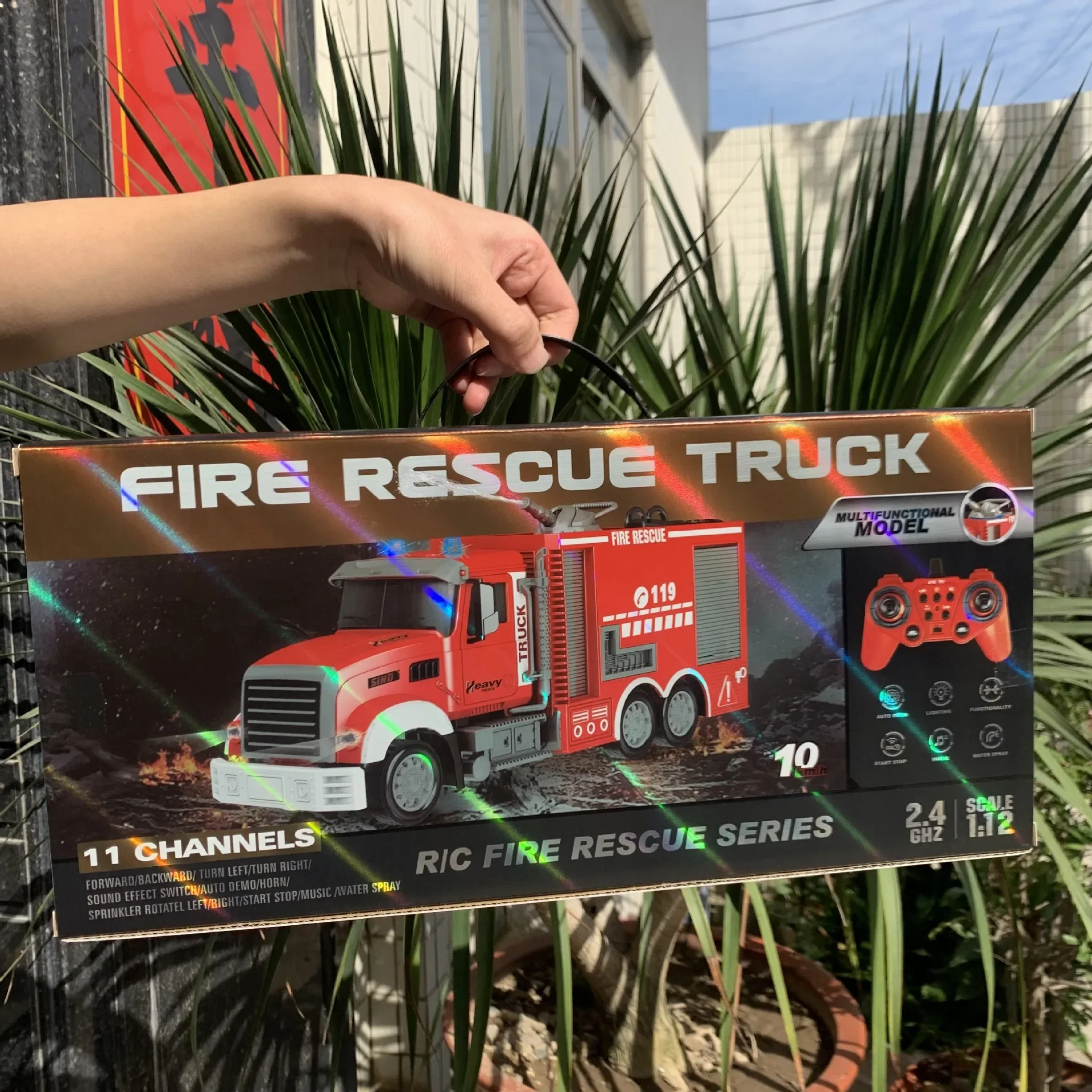 2.4G RC Fire Engine Car with S - đánh giá và giá Fire Escape Ladder