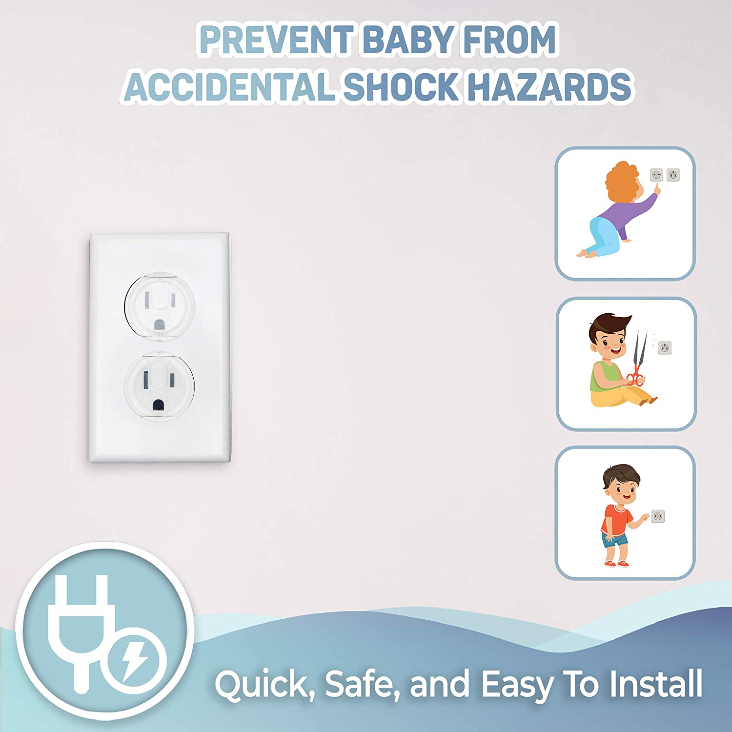 10pcs Outlet Covers, American  - đánh giá và giá Outlet Cover Baby