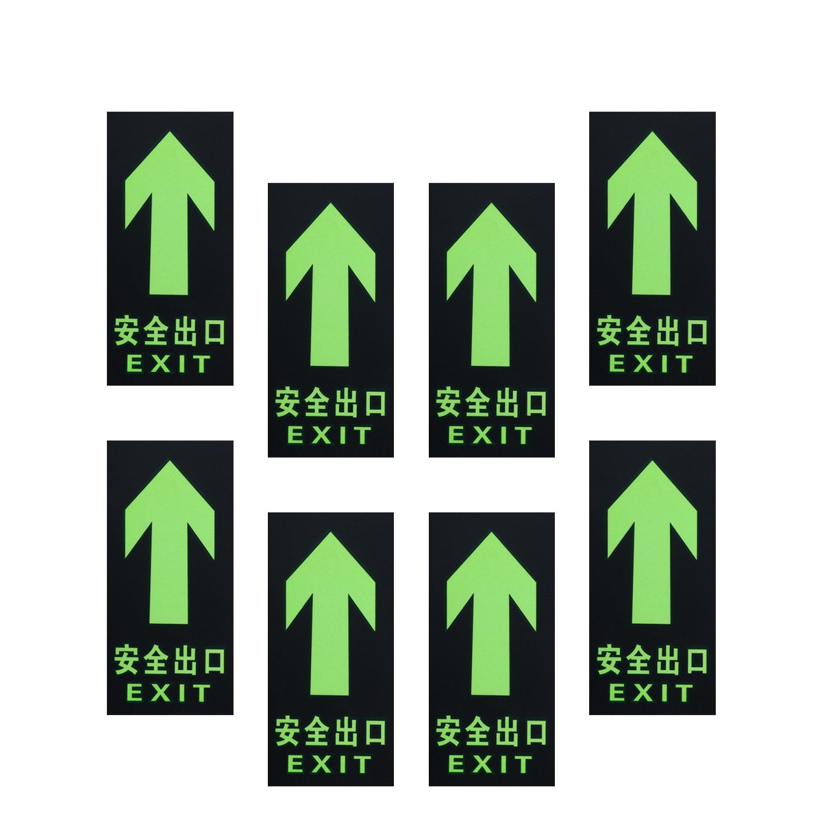 8Pcs Safety Exit Sign Luminous - đánh giá và giá Emergency Exit Sign