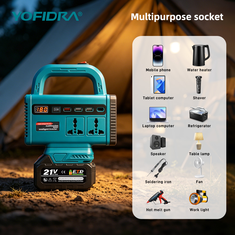 YOFIDRA 220V Portable Power In - đánh giá và giá Power Outage Light