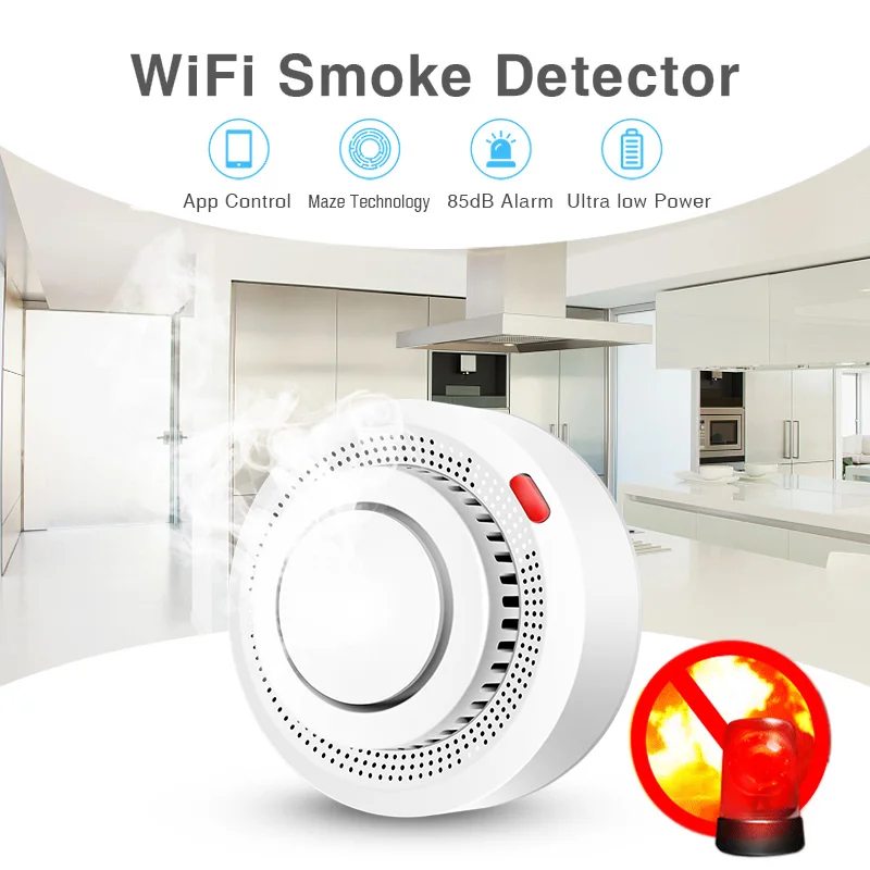 2 Pack Tuya Smart WiFi Smoke D - đánh giá và giá Smoke Detector Interconnected