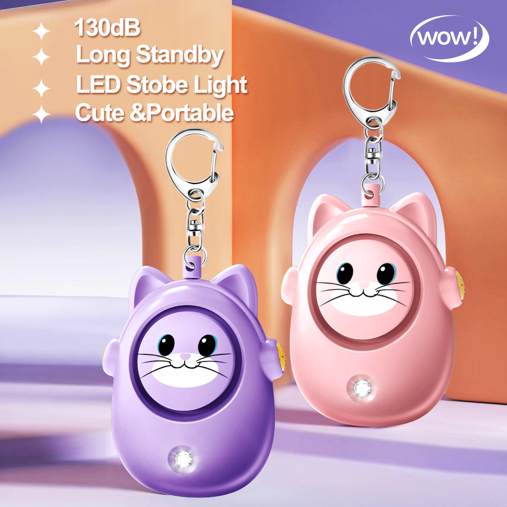 H8 2024 New Cute Cat Personal  - đánh giá và giá Personal Alarm Keychain