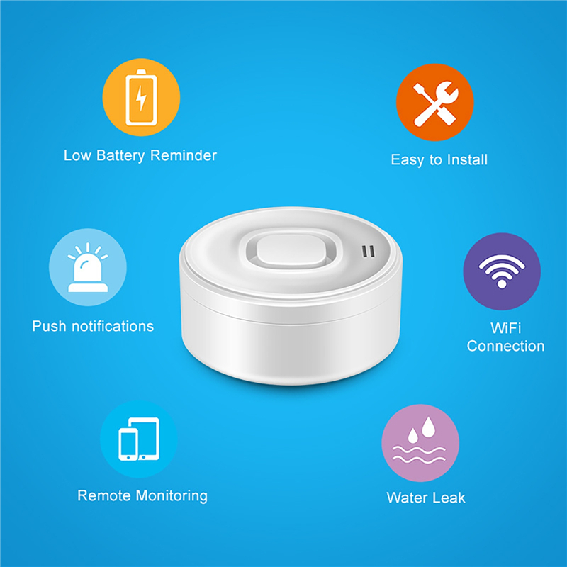 Smart WIFI Water Leak Detector - đánh giá và giá Water Alarm Sensor