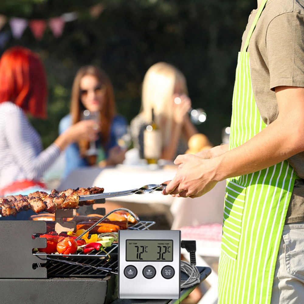 Silver Digital BBQ Meat Thermo - đánh giá và giá Pool Alarm Float
