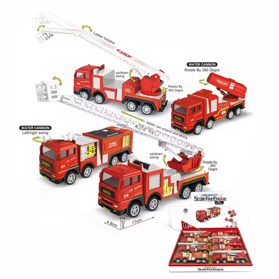 1pc-Alloy Fire Truck 1:32 Simu - đánh giá và giá Fire Escape Ladder