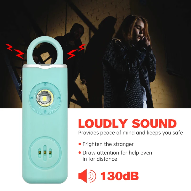 130dB Rechargeable Personal Al - đánh giá và giá Personal Alarm Keychain