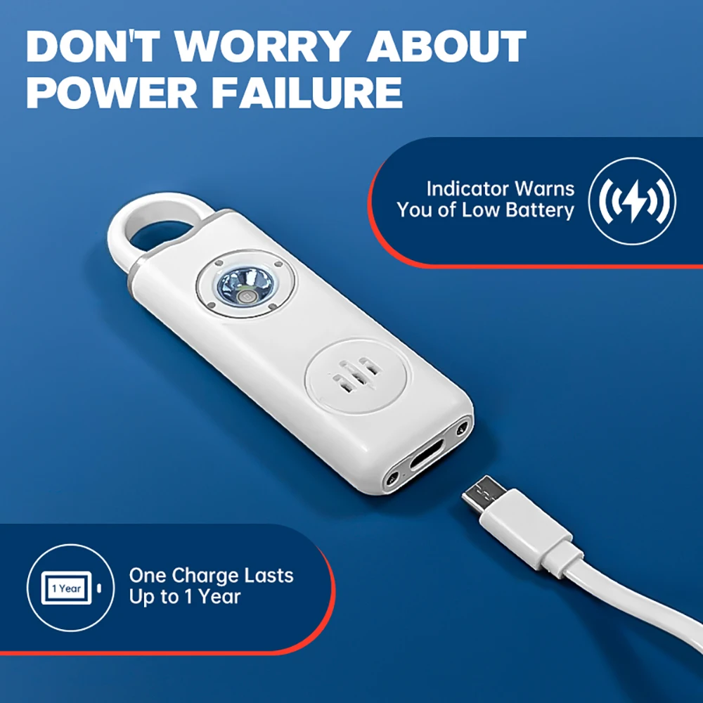 130dB Rechargeable Personal Al - đánh giá và giá Personal Alarm Keychain