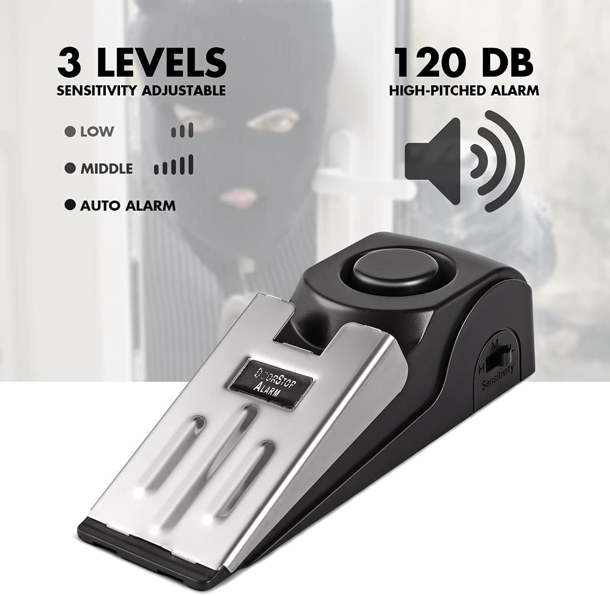 1/2Pcs Portable Travel 120 DB  - đánh giá và giá Door Stop Alarm