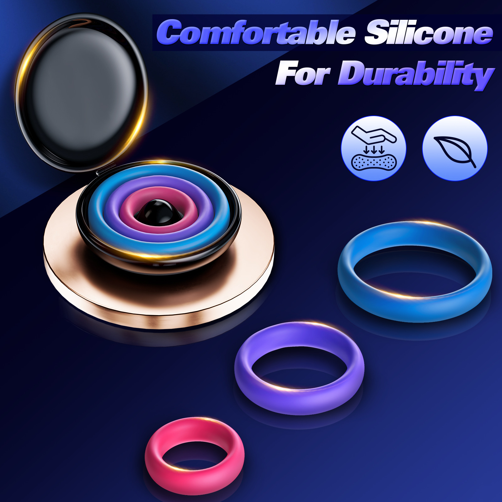 3pcs Silicone Cock Ring With P - đánh giá và giá Medicine Cabinet Lock